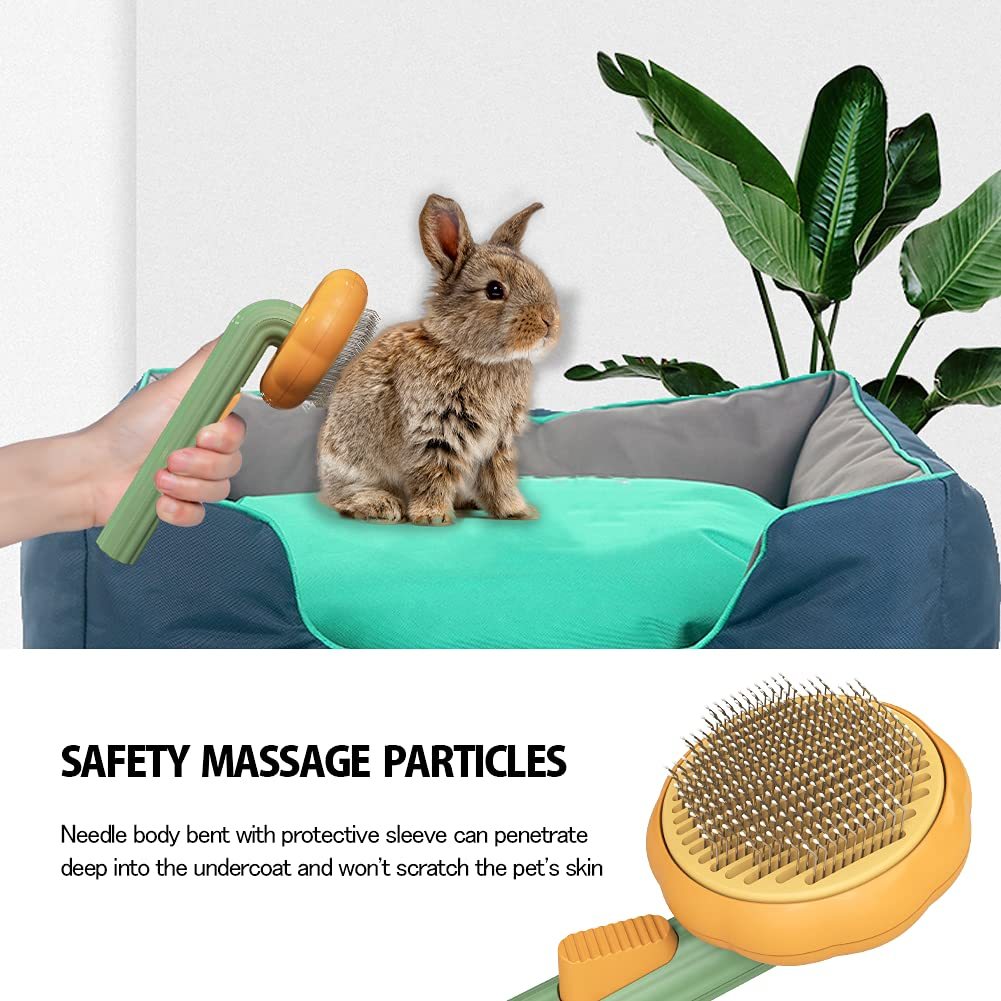 Retractable Pumpkin Pet Grooming Brush