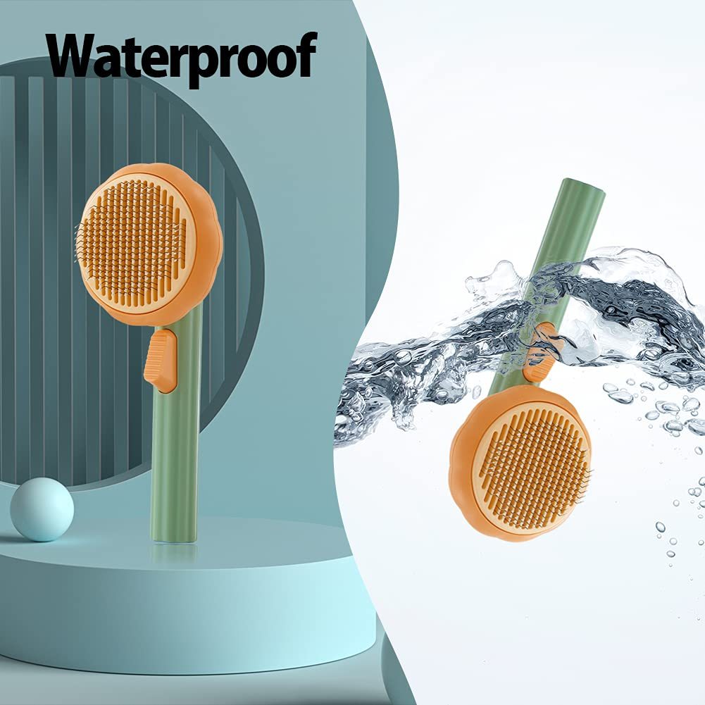 Retractable Pumpkin Pet Grooming Brush